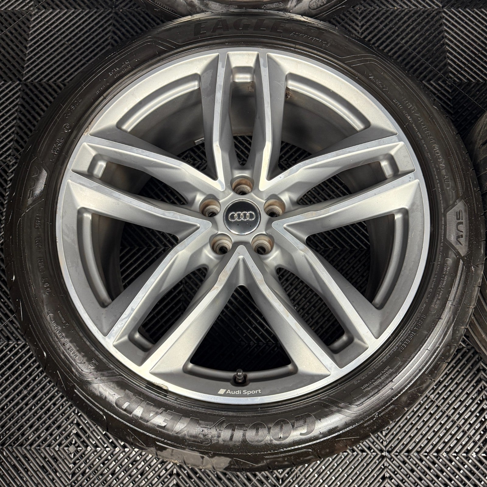 21'' GENUINE AUDI Q7 S LINE RS GREY DC ALLOY WHEELS ALLOYS TYRES 4M0601025S