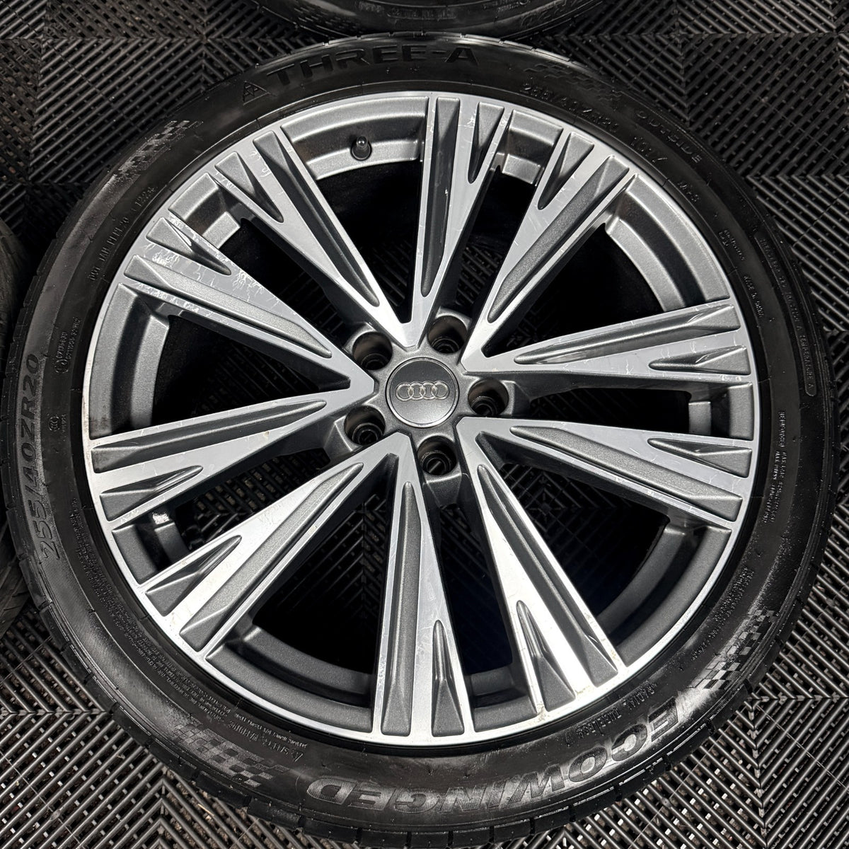 20'' Audi A6 C8 S Line 5 Double Spoke Alloy Wheels Tyres 4K0601025J Genuine