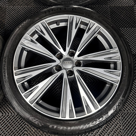20'' Audi A6 C8 S Line 5 Double Spoke Alloy Wheels Tyres 4K0601025J Genuine