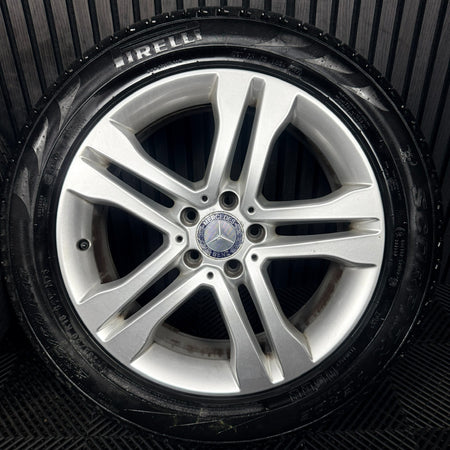 18'' Mercedes GLA Silver 5 Double Spoke Wheels Tyres Alloys A1564011300 Genuine
