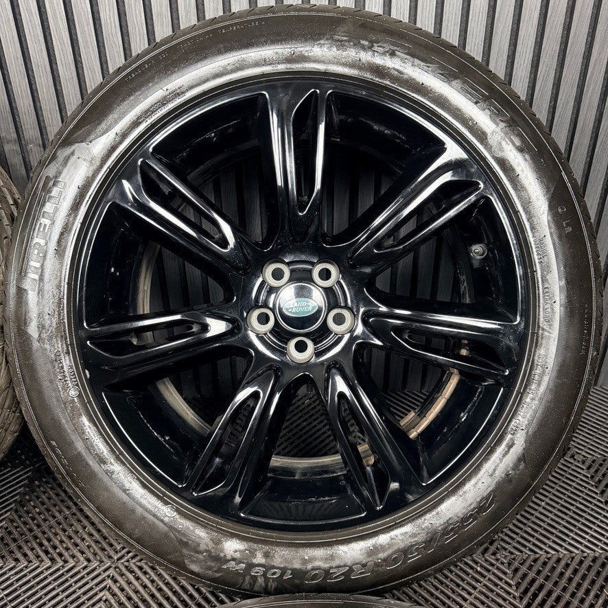 20'' Range Rover Velar 7014 Black Land Alloy Wheels Tyres J8A2-1007-FA Genuine
