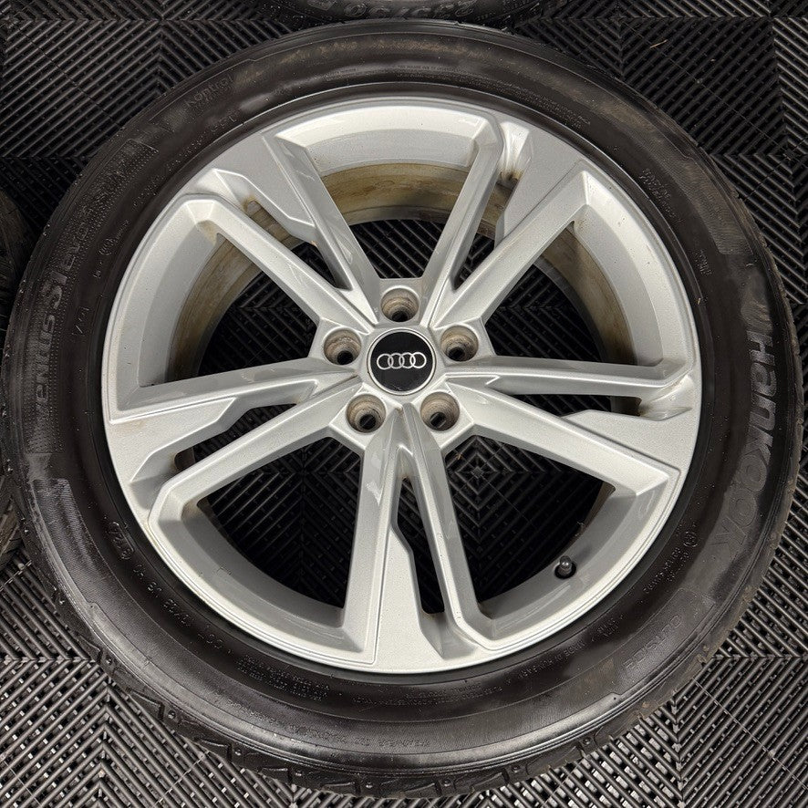 19'' GENUINE AUDI Q3 S LINE 5 DOUBLE SPOKE ALLOY WHEELS TYRE ALLOYS 83A601025M