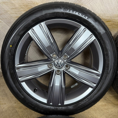 19'' GENUINE VW TIGUAN VICTORIA MK2 ALLOY WHEELS TYRES ALLOYS 5NA601025Q
