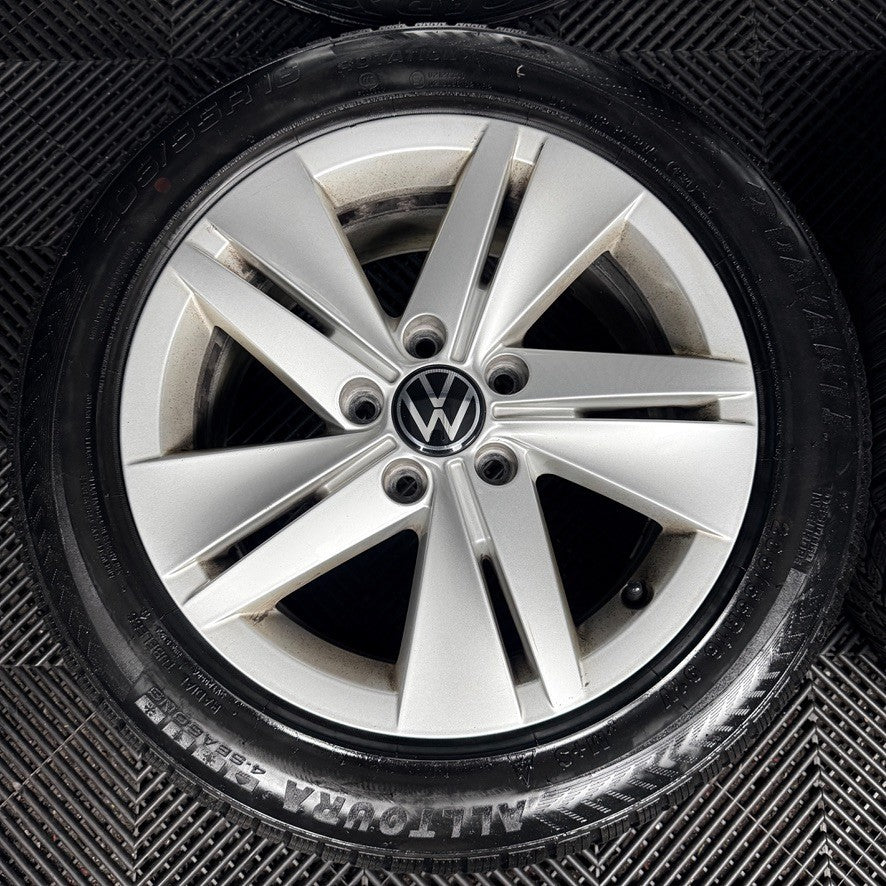 16’’ VW Golf Mk8 Norfolk Mk7 Mk6 Alloy Wheels Tyres 5H0601025 Genuine