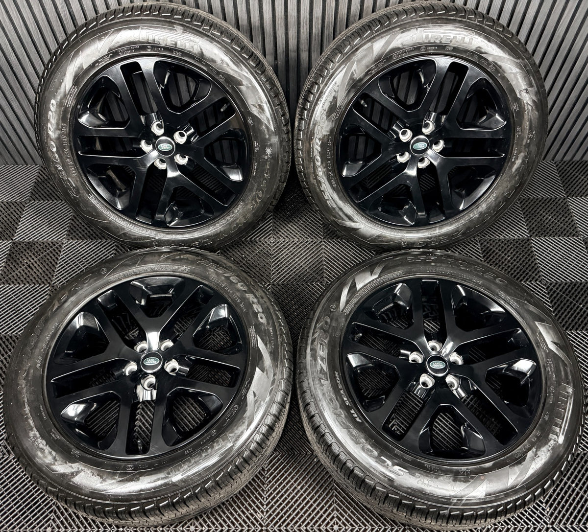20'' Land Rover Defender Black 5095 Alloy Wheels Tyres Alloys L8BM-CA Genuine