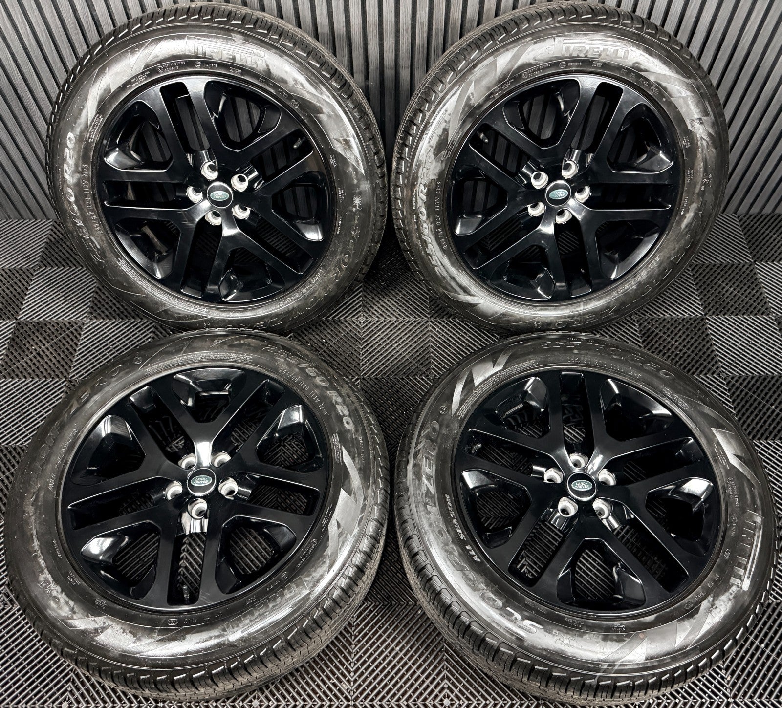 20'' Land Rover Defender Black 5095 Alloy Wheels Tyres Alloys L8BM-CA Genuine