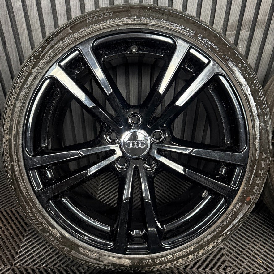 18'' GENUINE AUDI A3 S LINE BLACK SALOON ALLOY WHEELS ALLOYS TYRES 8V0601025BC
