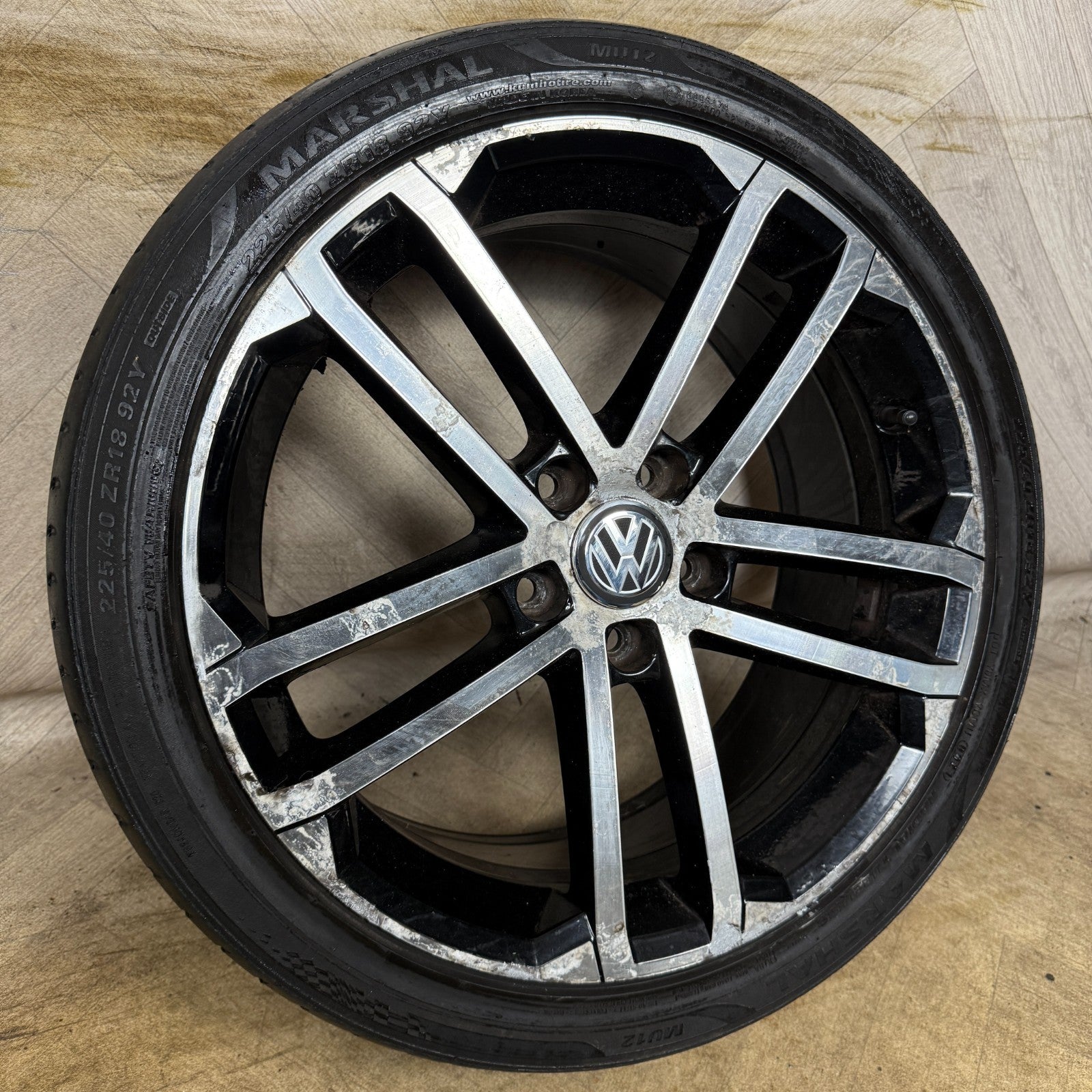 1X 18'' GENUINE VW GOLF GTD NOGARO GT GTI MK7 ALLOY WHEEL TYRE 5G0601025AQ
