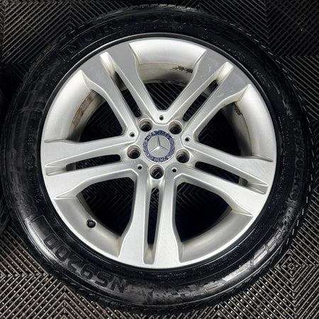 18'' Mercedes GLA Silver 5 Double Spoke Wheels Tyres Alloys A1564011300 Genuine