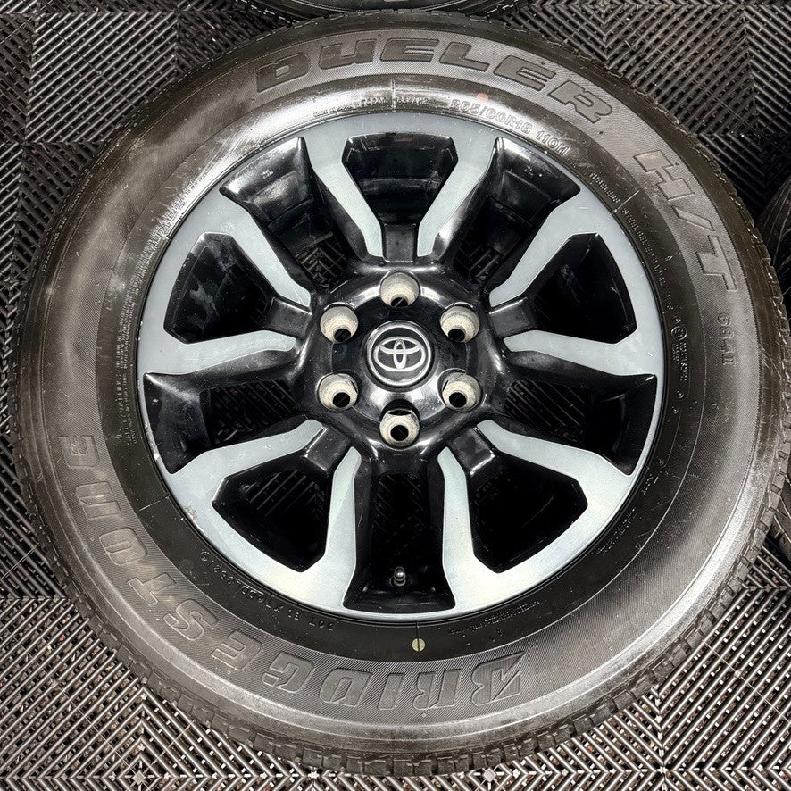 18'' Toyota Hilux Invincible X Grey Black Wheels Tyres Alloys 42611YP100 Genuine