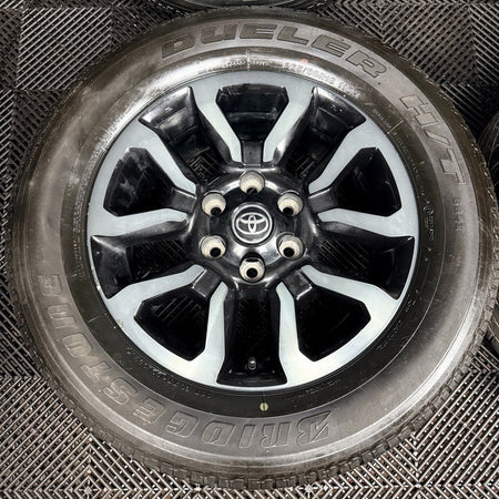 18'' Toyota Hilux Invincible X Grey Black Wheels Tyres Alloys 42611YP100 Genuine