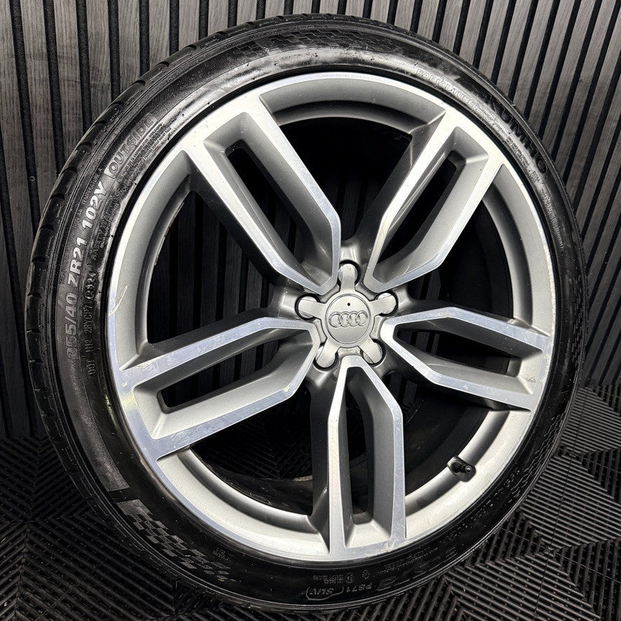 1X 21'' Audi SQ5 Q5 Alloy Wheel Tyre 8.5J ET33 Single Spare 8R0601025AM Genuine