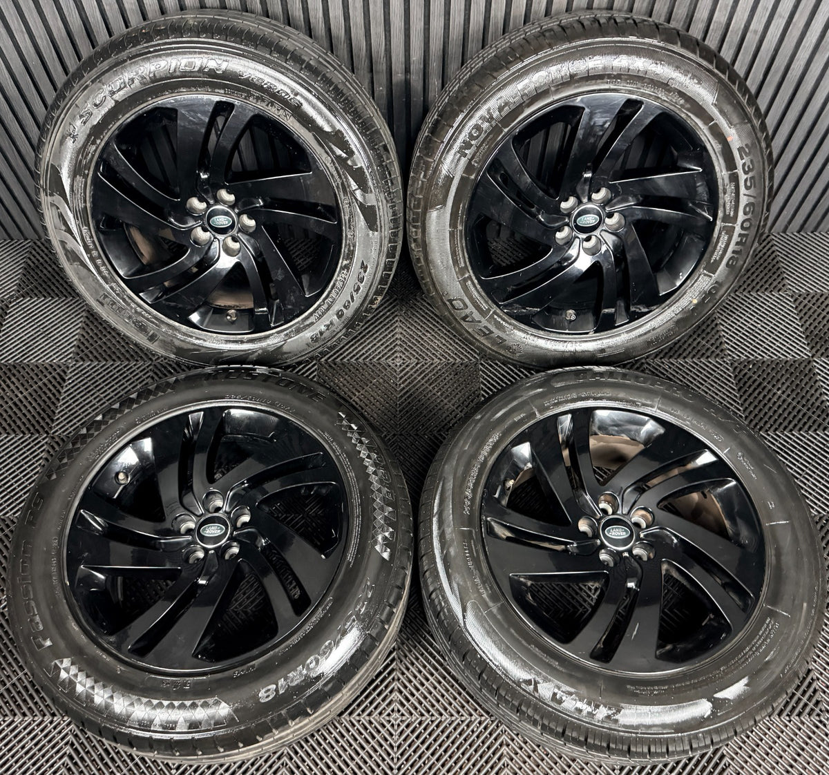 18'' Range Rover Evoque Black Discovery Sport Land Alloy Wheels Tyres Genuine