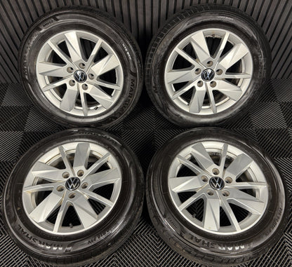 16'' GENUINE VW CADDY VIENNA ALLOY ALLOYS WHEELS TYRES 2K7601025