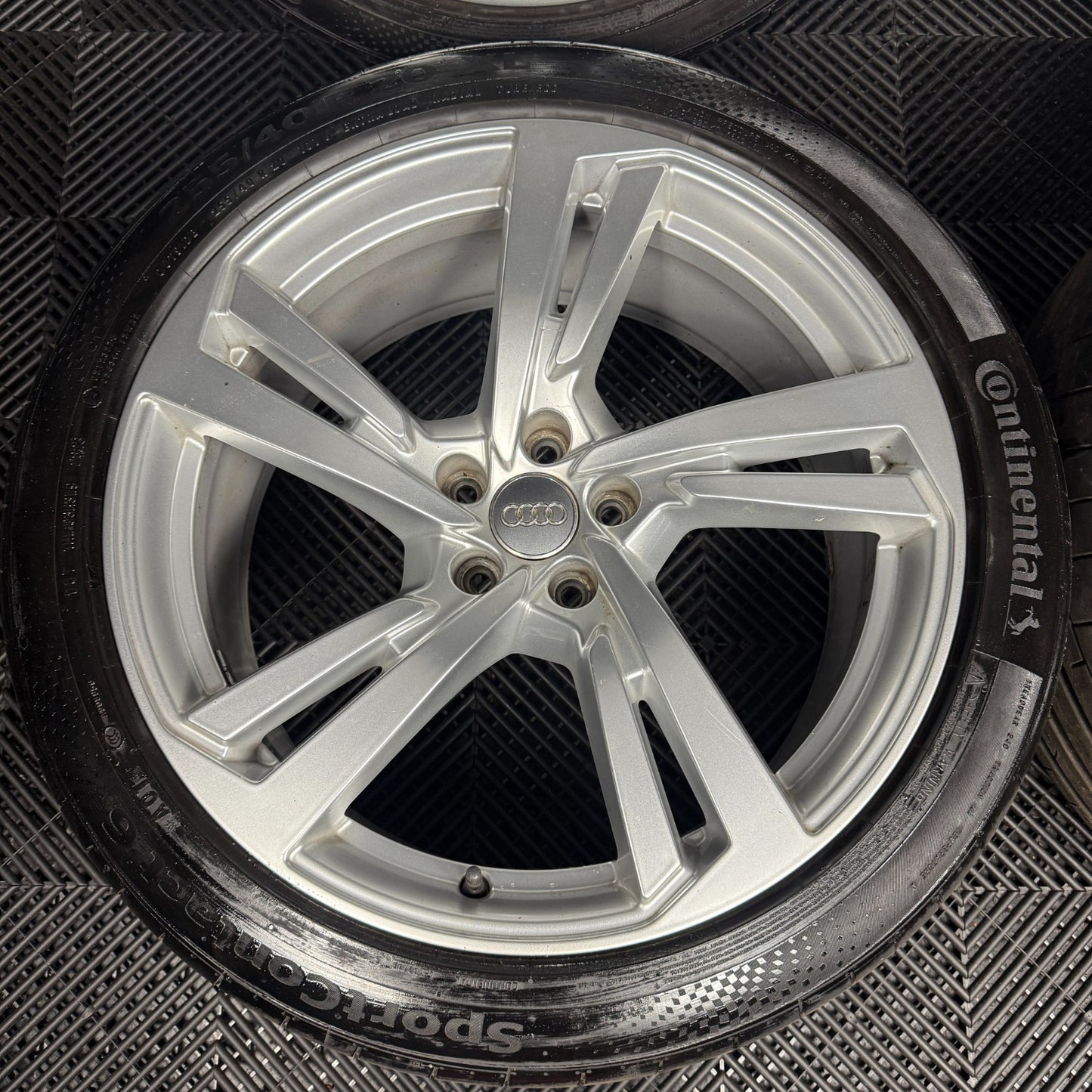 20'' GENUINE AUDI A7 S LINE 5 DOUBLE SPOKE A8 ALLOY WHEELS TYRES 4K8601025G