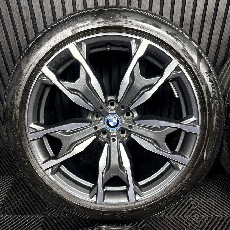 20'' Bmw X3 X4 G01 G02 787 M Sport Alloy Wheels Tyres Alloys Genuine