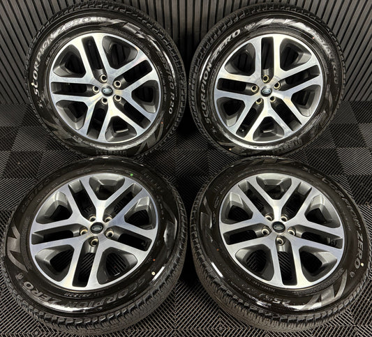 20'' GENUINE LAND ROVER DEFENDER DC 5095 ALLOY WHEELS TYRES ALLOYS L8BM-CA