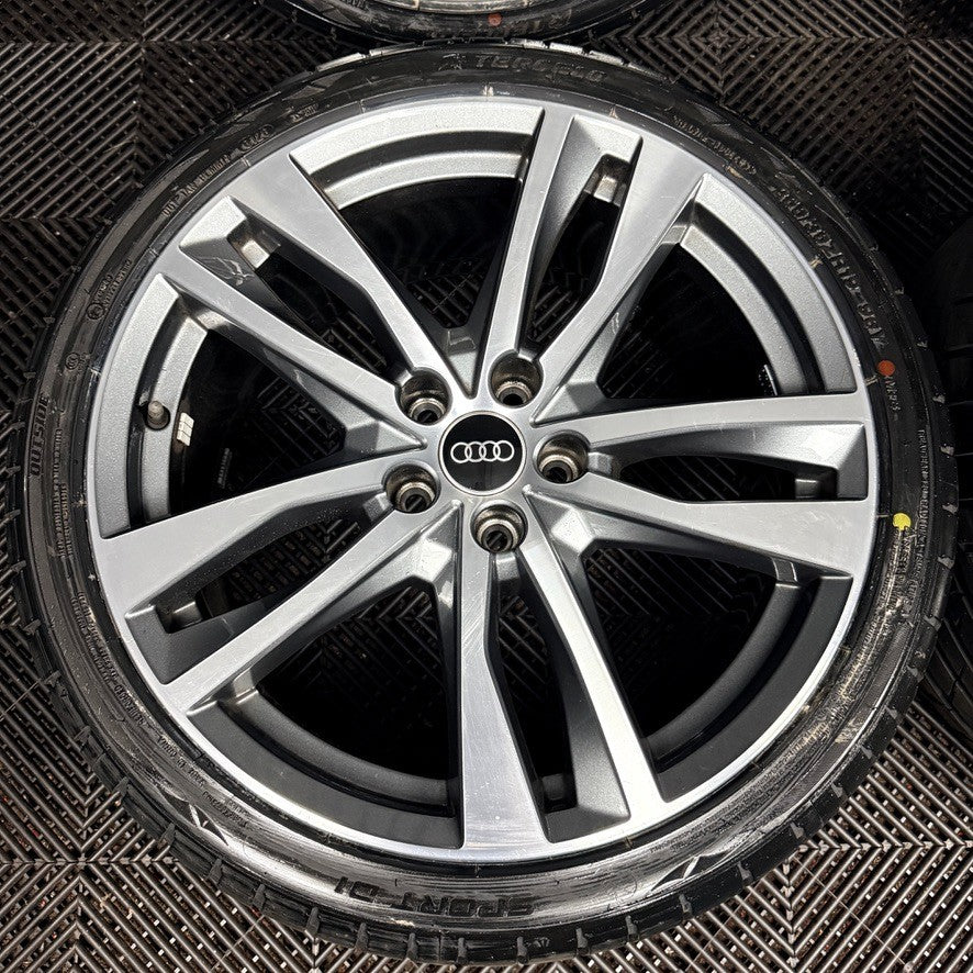 19'' Audi A4 A6 C8 S Line 5 Double Spoke Alloy Wheels Tyres 4K0601025H Genuine