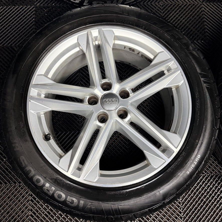 19'' Audi Q5 5 Double Spoke S Line Alloy Wheels Tyres 5X112 80A601025G Genuine