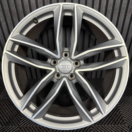 1X 20'' GENUINE AUDI A6 S LINE C7 8.5J ET43 BLACK EDITION WHEEL ALLOY 4G9601025N