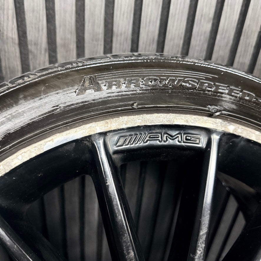 1X 18'' Mercedes AMG A Class CLA W176 Black Alloy Wheel Tyre A1764010200 Genuine