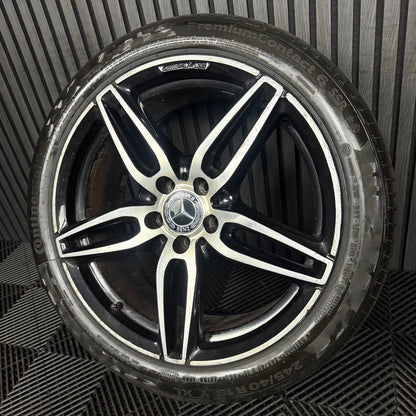 1X 19" GENUINE AMG MERCEDES E CLASS BLACK ALLOY WHEEL W213 A2134012000 FRONT