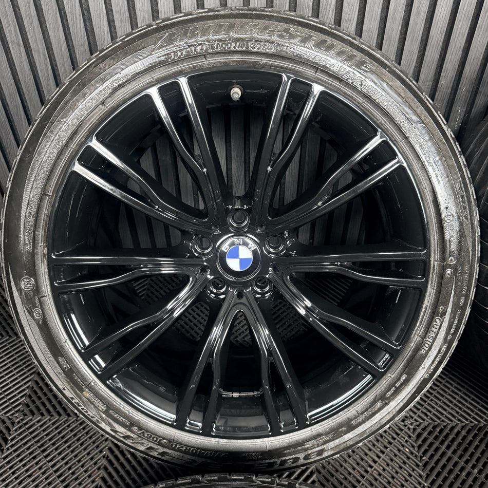 20'' BMW X5 F15 X6 F16 551 Black M Sport Alloy Wheels Tyres Alloys Genuine