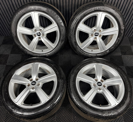 20'' Audi E-Tron Etron 5 Spoke Cut Alloy Wheels Tyres 4KE601025S Genuine