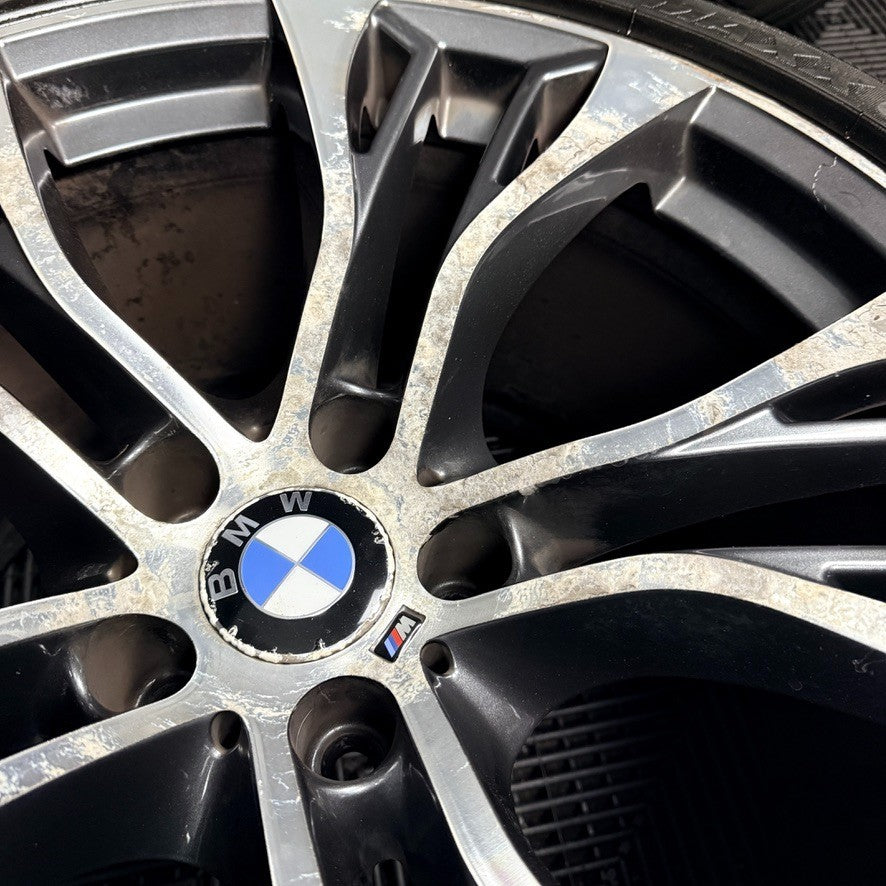 21'' BMW X5 F15 X6 F16 Style 599 Grey DC M Sport Alloy Wheels Tyres Genuine