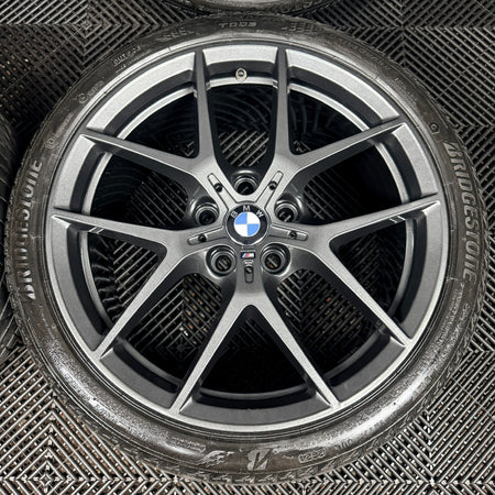 18'' BMW 1 Series 554 Grey M Sport 2 F40 F44 Alloy Wheels Tyres 8092353 Genuine