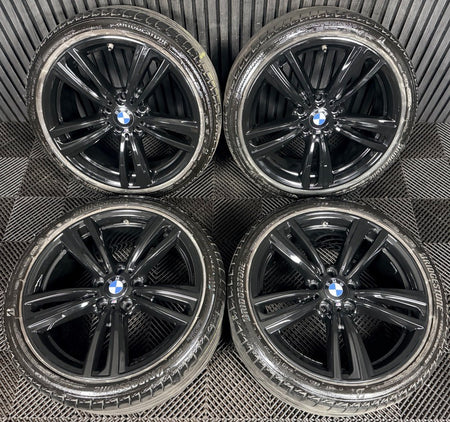 19" BMW 3 Series 442 Black M Sport F30 F31 F32 E90 E92 Alloy Wheel Tyres Genuine