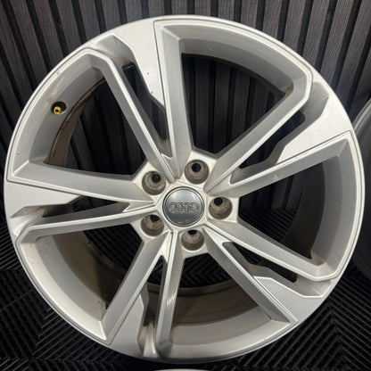 19'' GENUINE AUDI Q3 S LINE 5 DOUBLE SPOKE ALLOY WHEELS ALLOYS 83A601025M