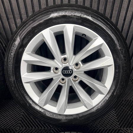16'' Audi A3 Silver Multispoke Alloy Wheels Alloys Tyres 8Y0601025 Genuine