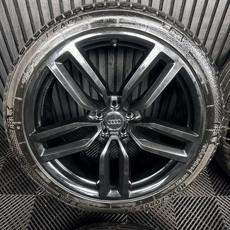 21'' Audi SQ5 Q5 S Line Black Alloy Wheels Tyres 8R0601025CP Genuine
