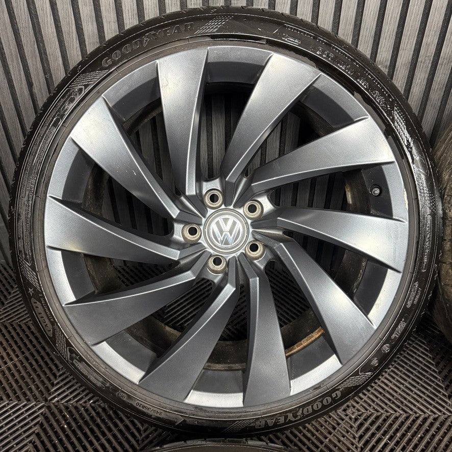 20'' Vw Arteon Rosario Grey R Line Wheels Tyres Alloys 3G8601025D Genuine
