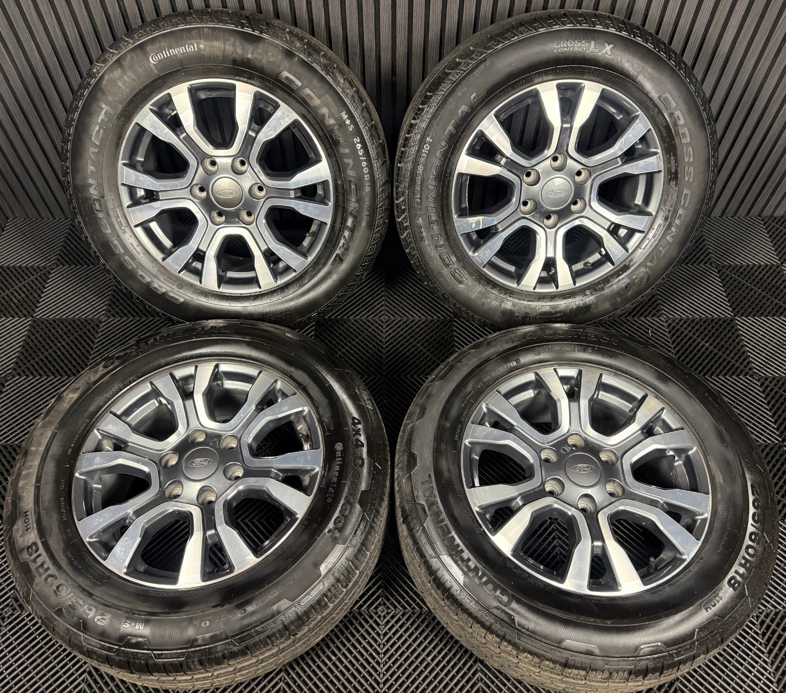 18'' GENUINE FORD RANGER GREY DC WILDTRAK ALLOY WHEELS TYRES ALLOYS