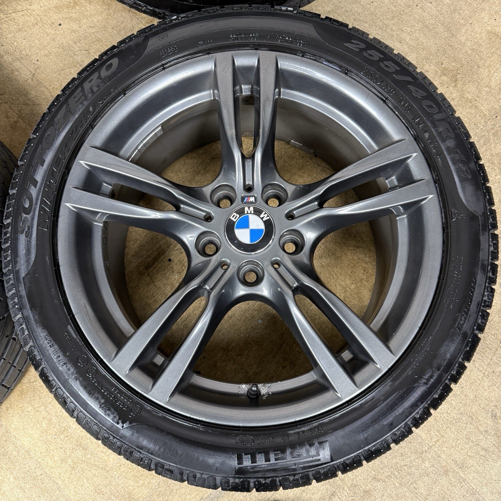 18” GENUINE BMW 3 SERIES 400 M SPORT GREY F30 F31 F32 E90 E92 ALLOY WHEELS TYRES
