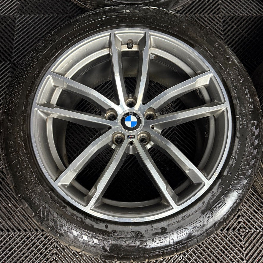 18" GENUINE BMW 5 SERIES 4 662 GREY DC M SPORT G30 G31 ALLOY WHEELS TYRES ALLOYS