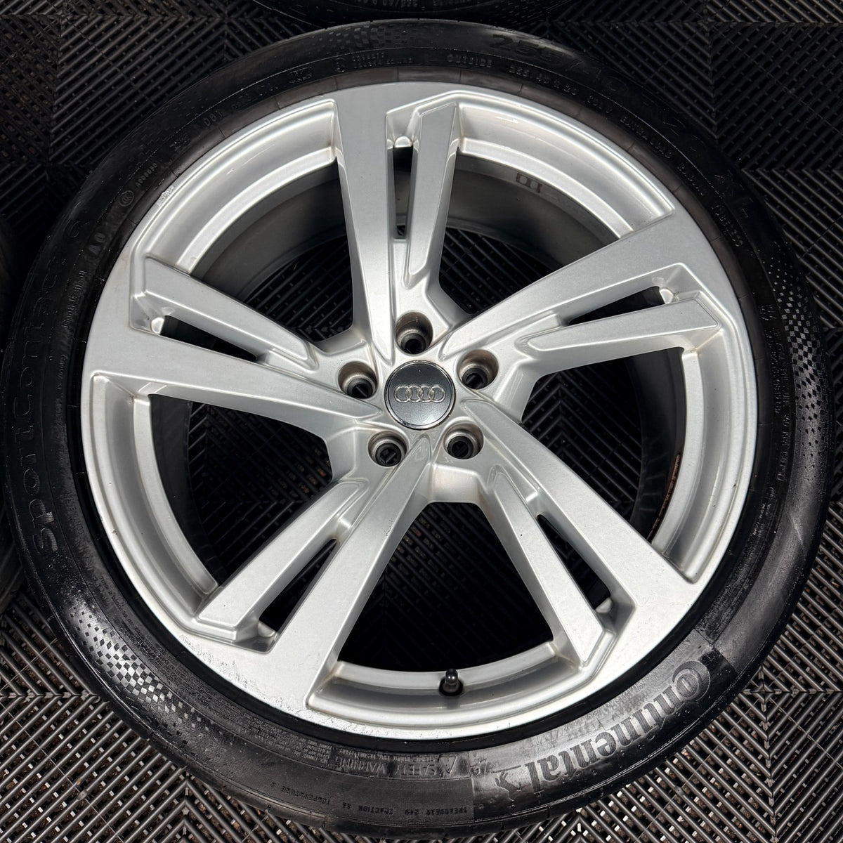 20’’ Audi A7 Line Silver 5 Double Spoke A8 Alloy Wheels Tyres 4K8601025G Genuine