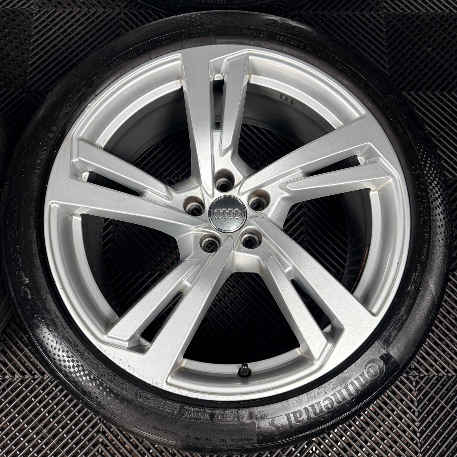 20’’ Audi A7 Line Silver 5 Double Spoke A8 Alloy Wheels Tyres 4K8601025G Genuine