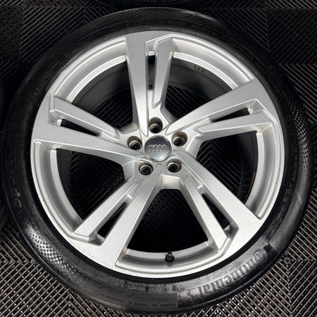 20’’ Audi A7 Line Silver 5 Double Spoke A8 Alloy Wheels Tyres 4K8601025G Genuine