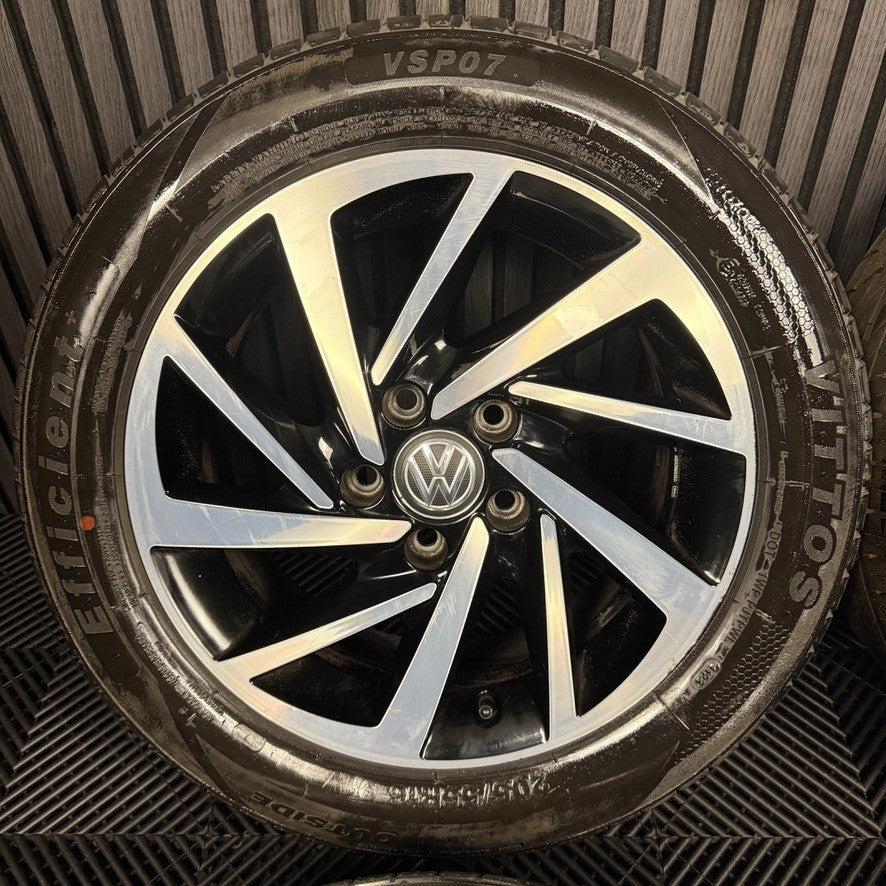 16'' GENUINE VW GOLF MK7 WOODSTOCK MK8 MK6 ALLOY WHEELS TYRES ALLOYS 5G0601025DS