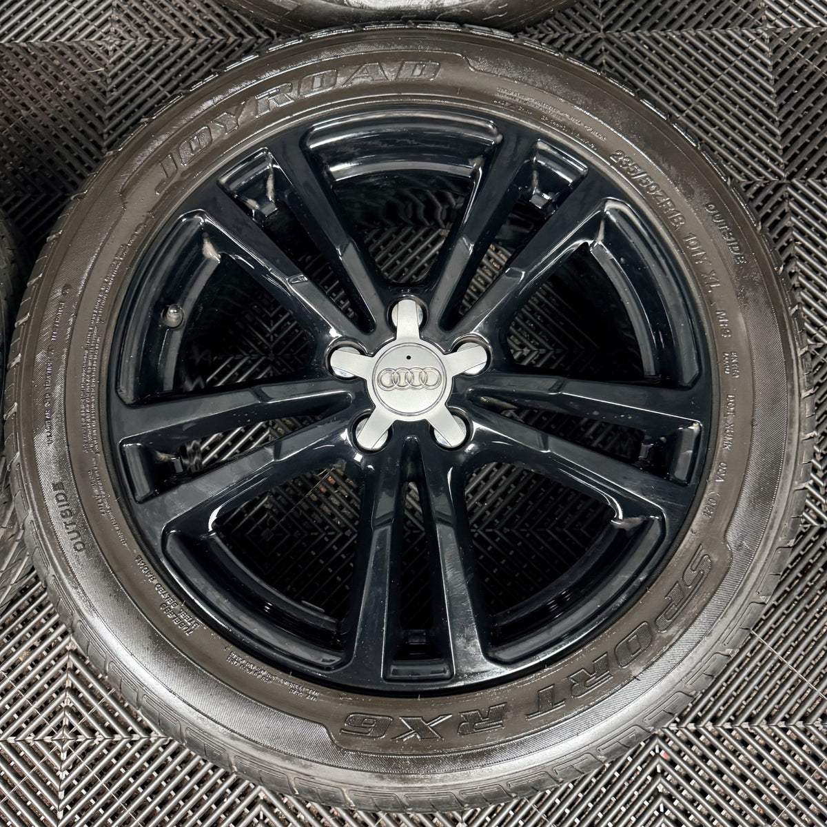 18'' Audi Q3 S Line 5 Double Spoke Black Alloy Wheels Tyres Alloys Genuine