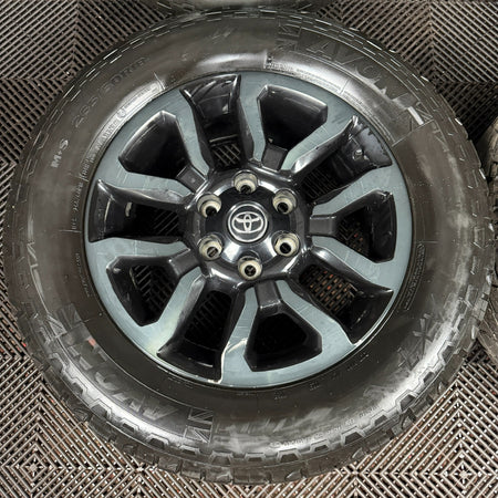 18'' Toyota Hilux Invincible X Grey Black Wheels Tyres Alloys 42611YP100 Genuine