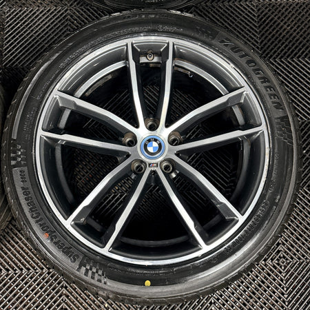 18" Bmw 5 Series 4 662 Grey Dc M Sport G30 G31 Alloy Wheel Tyres 7855081 Genuine