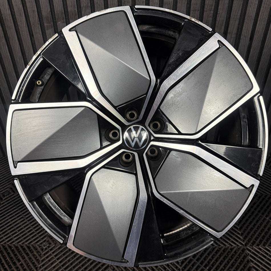 1X 21'' GENUINE VW TOUAREG LEEDS R LINE CR7 MK3 ALLOY WHEEL SINGLE 760601025AJ