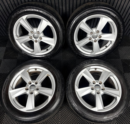 17'' Audi Q2 5 Spoke Alloy Wheels Tyres Alloys 81A601025B Genuine