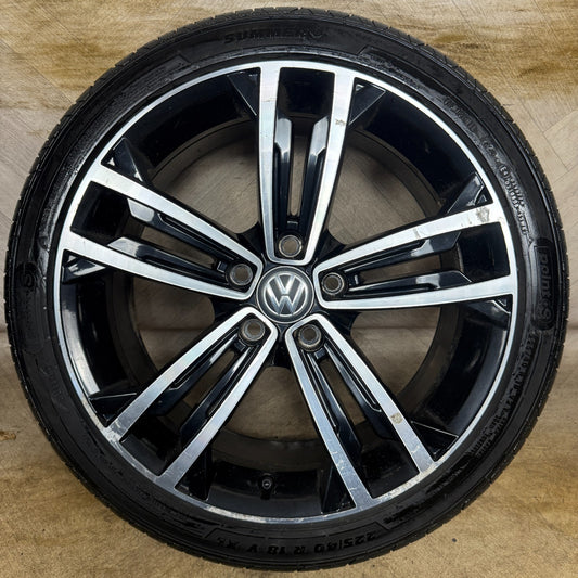 1X 18'' GENUINE VW GOLF GTD SEVILLE GT GTI MK7 ALLOY WHEEL TYRE 5G0601025CM