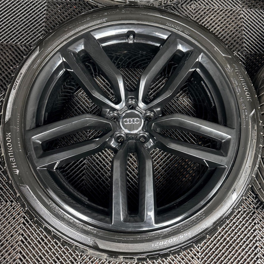 21'' Audi SQ5 Q5 S Line Black Alloy Wheels Tyres 8R0601025CP Genuine