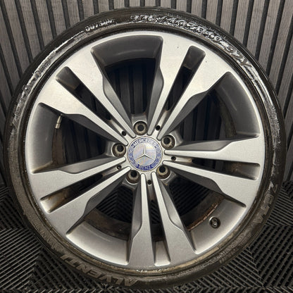 1X 18" GENUINE MERCEDES A CLASS CLA SPORT ALLOY WHEEL TYRE W176 W246 A2464010400